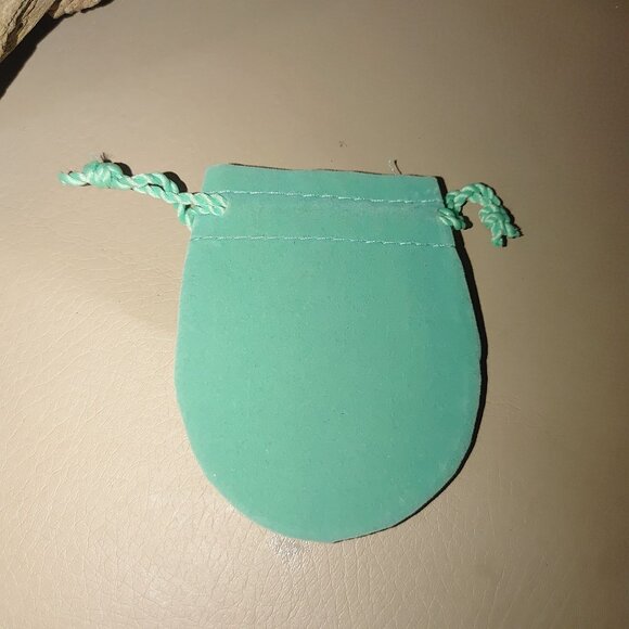 Tiffany & Co. Velvet Drawstring Jewelry Pouch 3" Dust Bag Cloth Jewelry Trinket - Picture 8 of 8